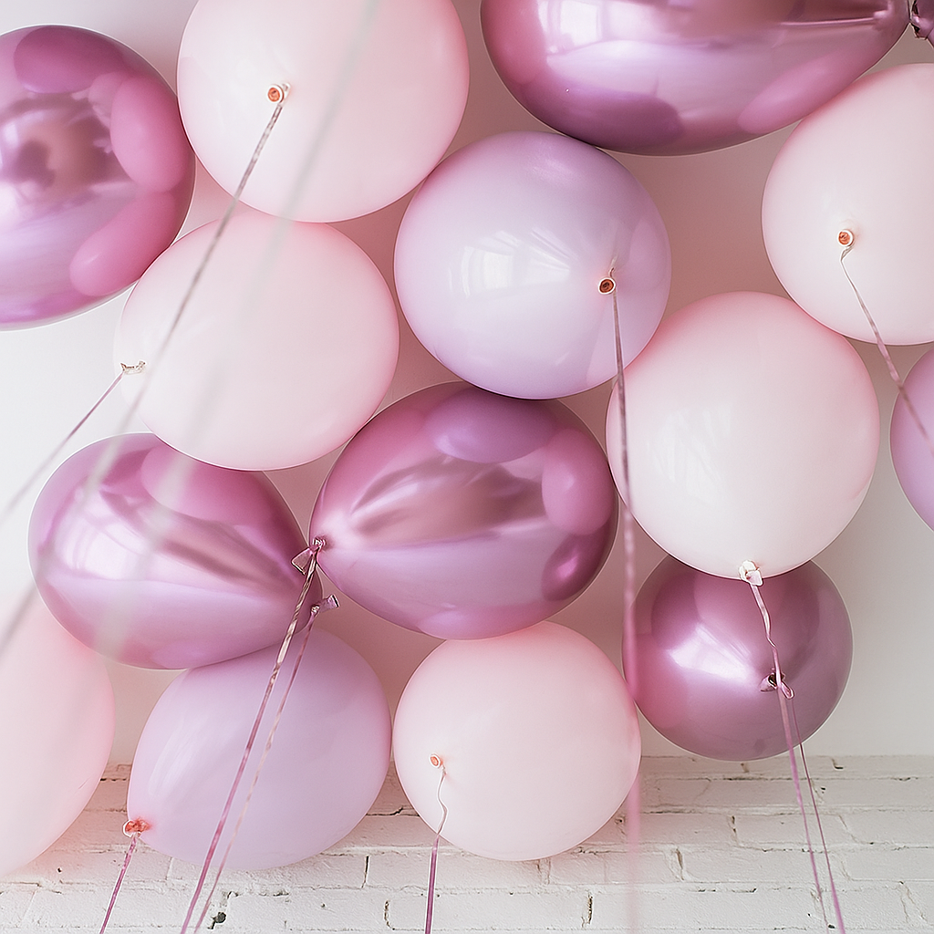 Purple Theme - Helium Ceiling Balloons