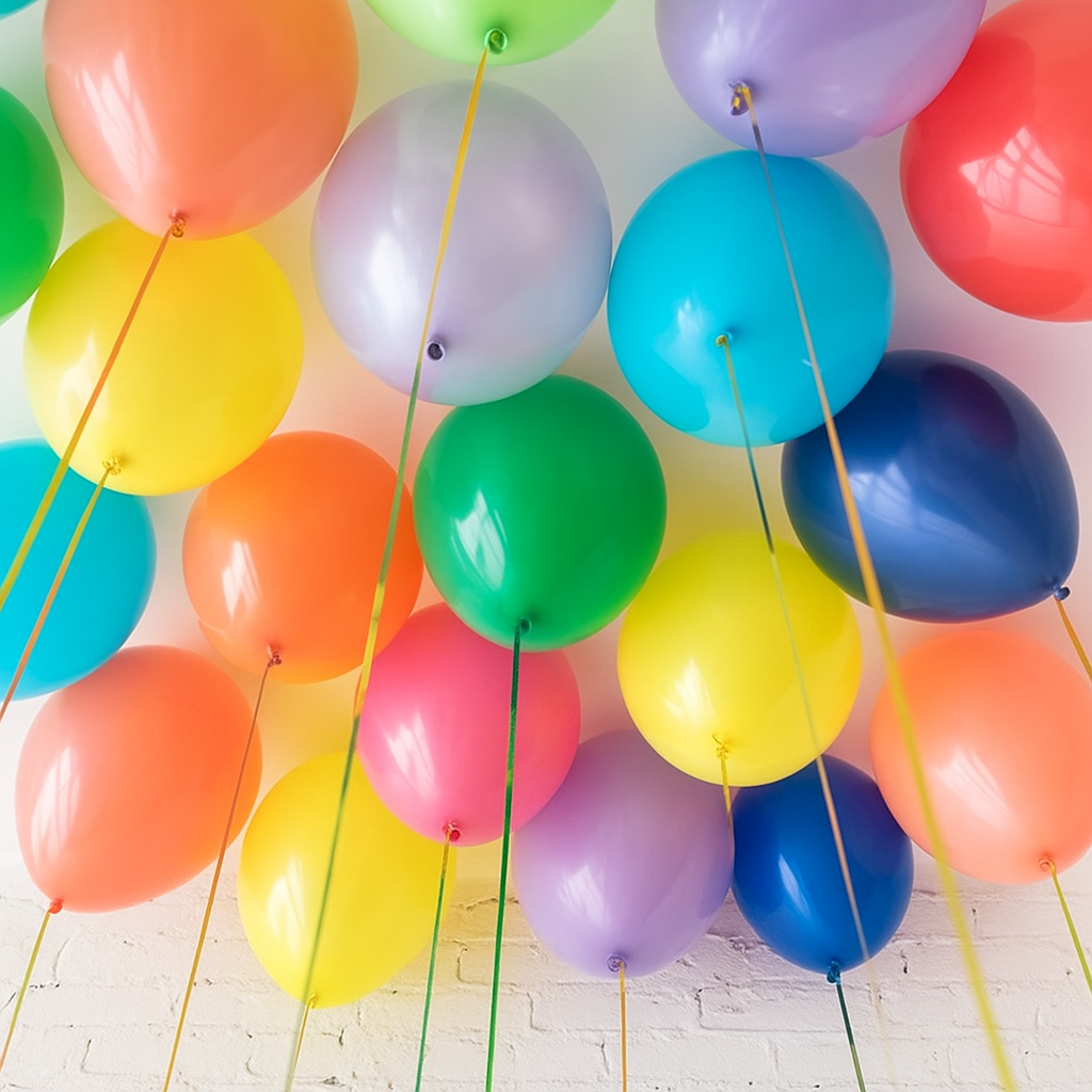 Rainbow - Helium Ceiling Balloons