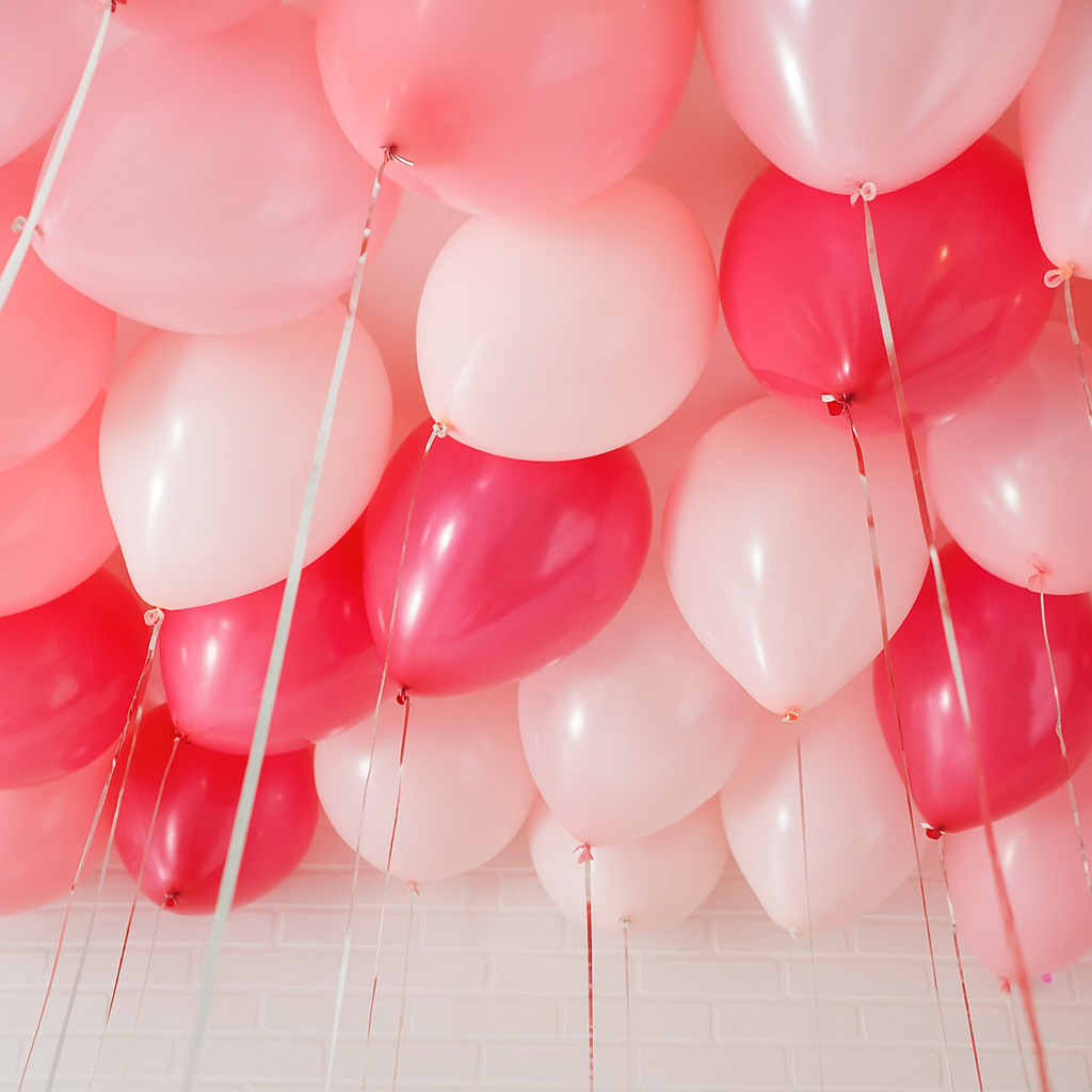 Pink Princess Theme - Helium Ceiling Balloons