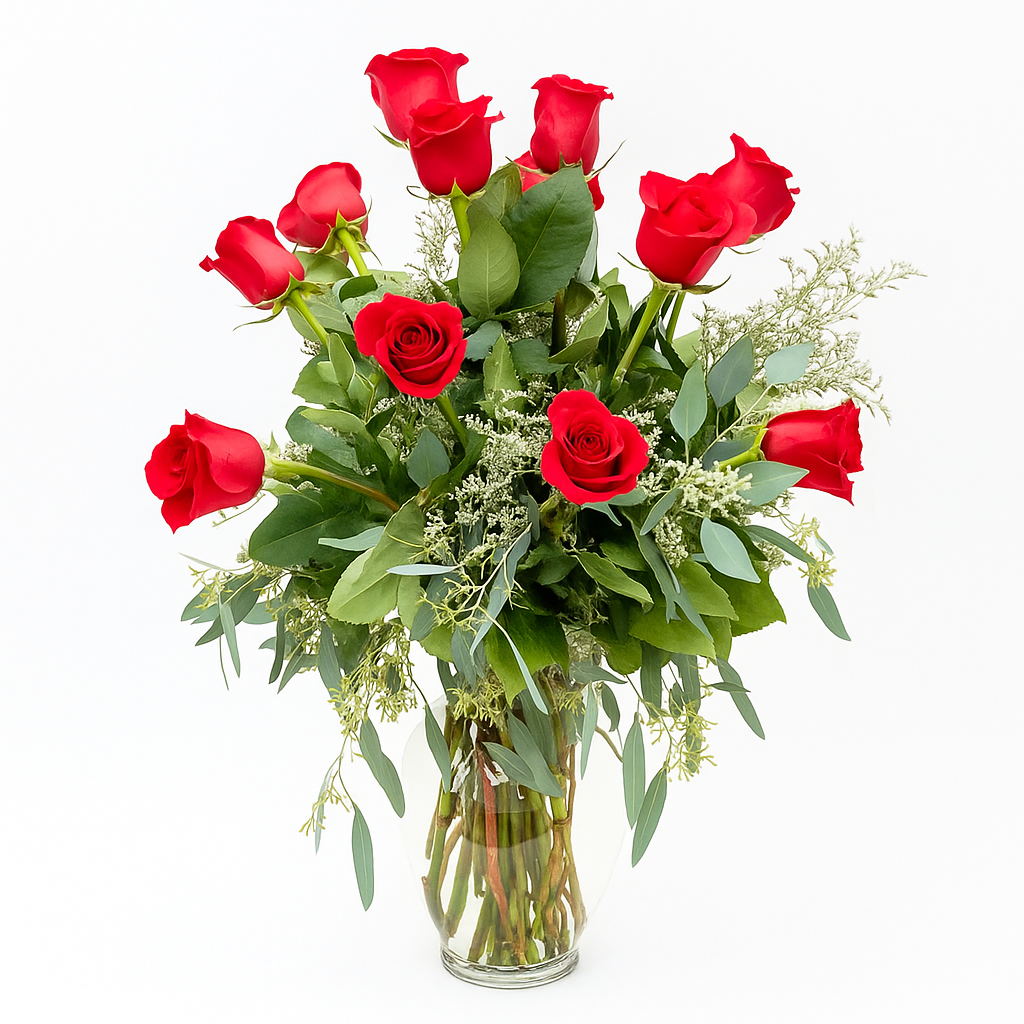 1 Dozen Roses - Flower Bouquet