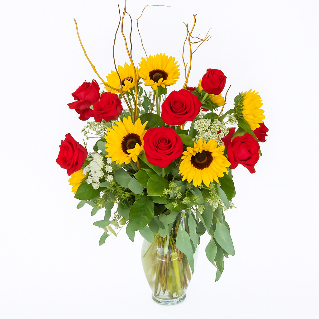 Sunshine & Roses - Flower Bouquet