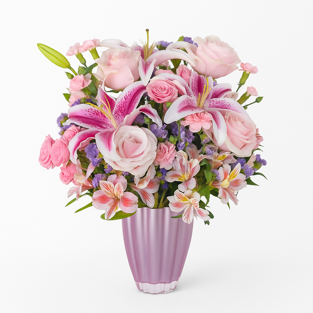 Blushing Lilies - Flower Bouquet