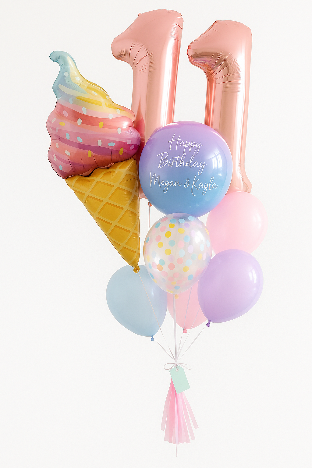 Ice Cream Cone  - Balloon Bouquet