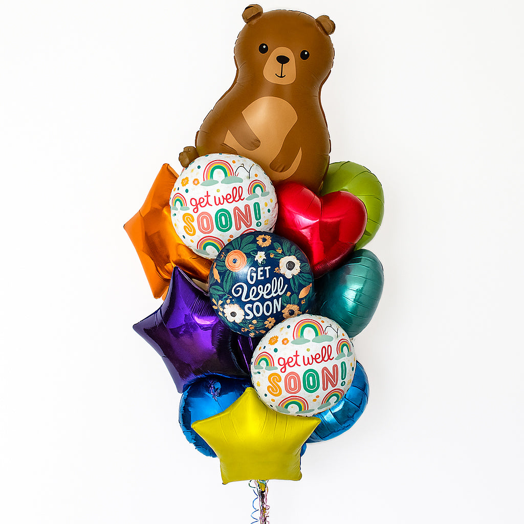 Get Well Beary Soon - Balloon Bouquet